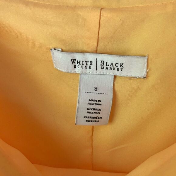 White House Black Market Butter Yellow Off Shoulder Dress - Size 8 - NWOT - Picture 3 of 5